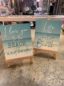 Beach Easel Signs (2 Styles)