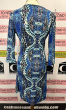 Cargar imagen en el visor de la galería, Blue Snakeskin Dress (Size S)
