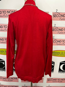 Calvin Klein Red Mock Neck (Size M)