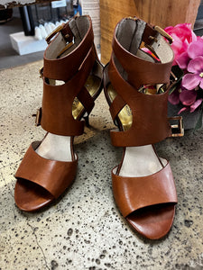 Michael Kors Straps/Buckles Heels (Size 7)