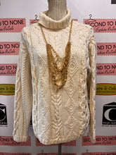 Load image into Gallery viewer, Liz Claiborne 100% Cotton Cable Knit Turtleneck (Size S/M)
