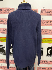 Lord & Taylor Navy Turtleneck (Size M)