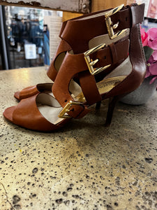 Michael Kors Straps/Buckles Heels (Size 7)