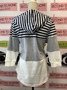 Striped Kangaroo Hooded Top (Only 2 Left!)