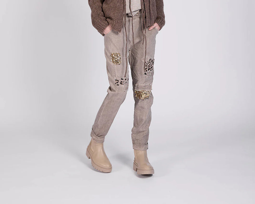 Made In Italy Distressed/Bling Pants
