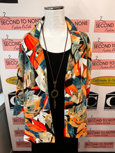 Load image into Gallery viewer, Joseph Ribkoff Palm Leaf Swing Jacket (Size 14)

