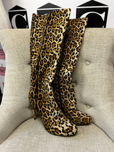 Load image into Gallery viewer, Leopard Print Stiletto Boots (Size 11)
