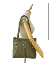 Load image into Gallery viewer, Olive Tote-Style Handbag
