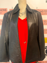 Load image into Gallery viewer, Nuage Black Leather Jacket (Size M)
