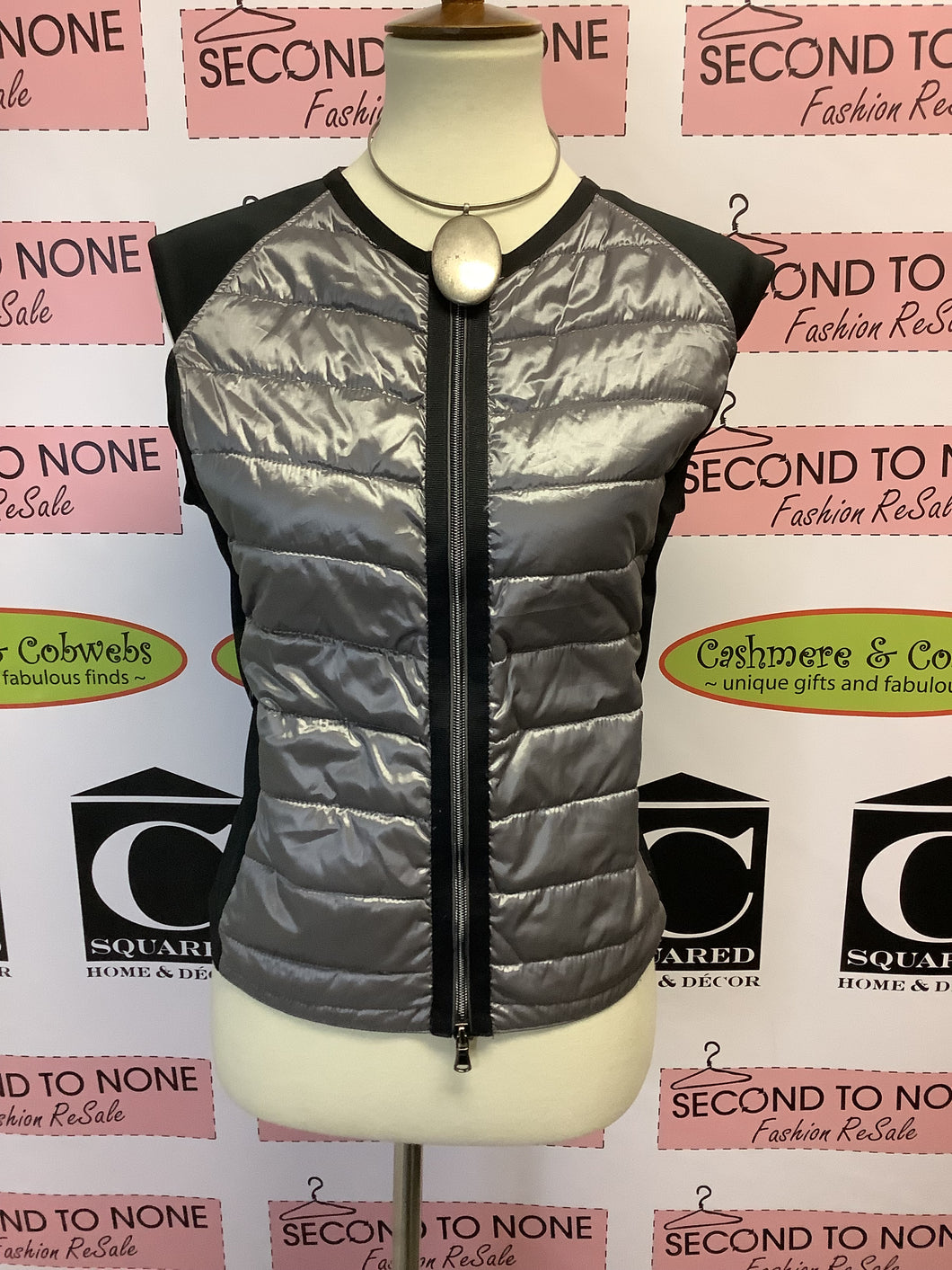 Metallic Puffer Vest (Size M)