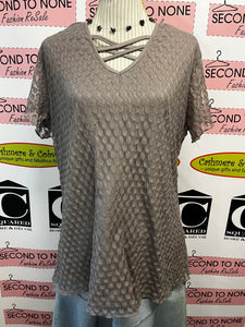 Shannon Ford Lavender Lace Top (Size 1XL)