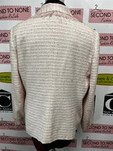 Cargar imagen en el visor de la galería, Pink Tweed-Effect Blazer (Size L)

