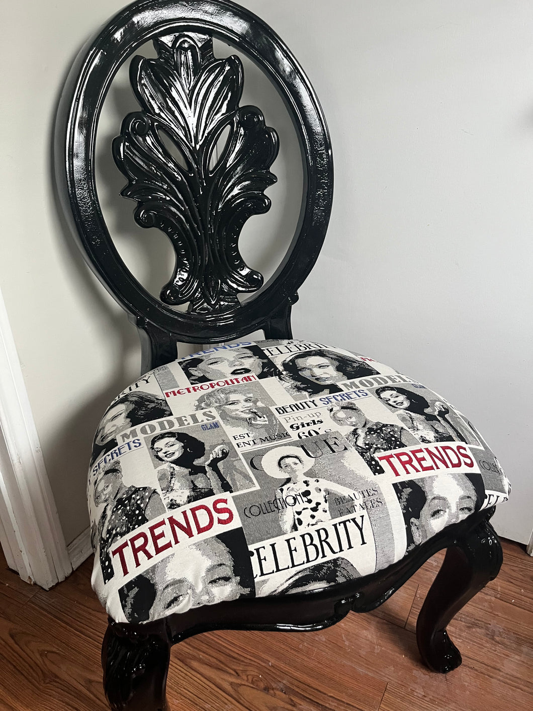 Eclectic Fashion-Print Chair (2 Available)