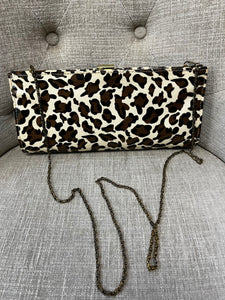 Leopard Print Clutch Bag