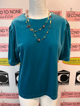 Load image into Gallery viewer, Teal Velour Tee (Size M)

