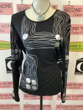 Cargar imagen en el visor de la galería, Abstract Long Sleeve Top (Size L)
