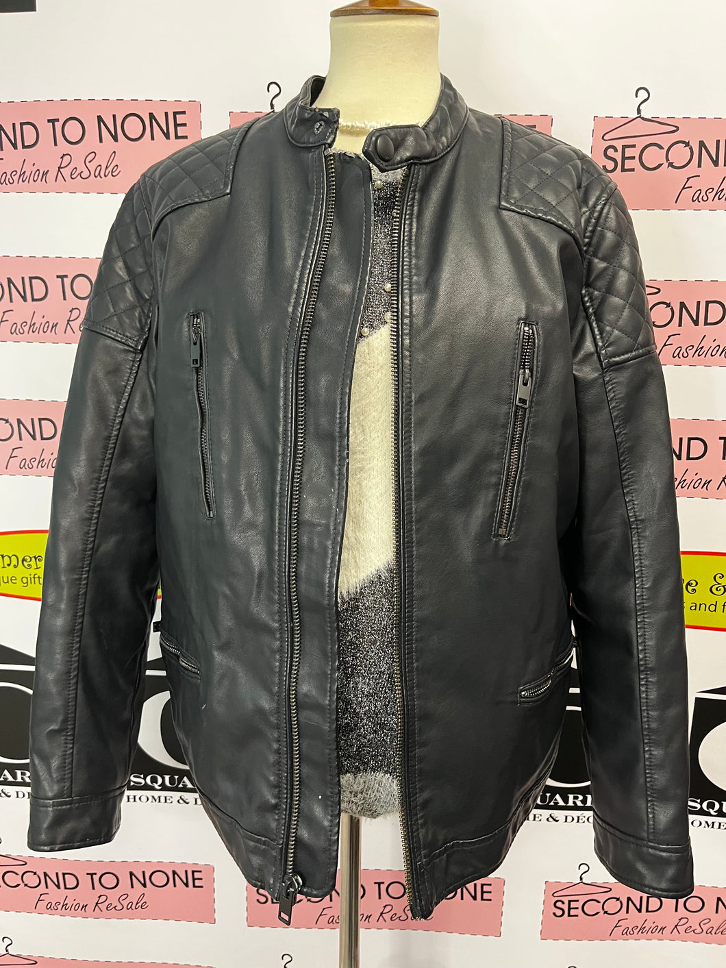 Express Faux Leather Jacket (Size M)