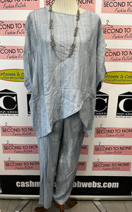 Linen-Blend Relaxed Pants (2 Colors)