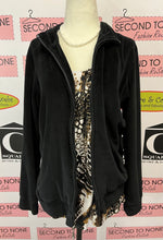 Load image into Gallery viewer, Velour Zip Front Jacket (Size M)
