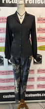 Charger l'image dans la galerie, Topshop Elegant Black Blouse (Size 10)
