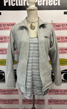 Cargar imagen en el visor de la galería, Columbia Grey Fuzzy Zip Up Sweater (Size M)
