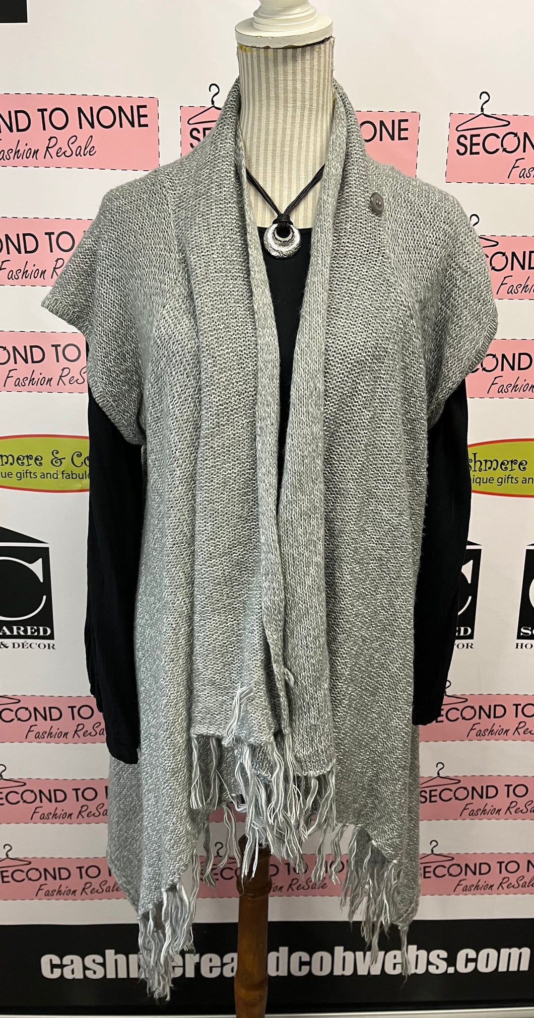 Penningtons Knit Draped Front Vest (Size XL/XXL)