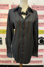 Load image into Gallery viewer, Clairborne Colourful Striped Dress Shirt (Size L)
