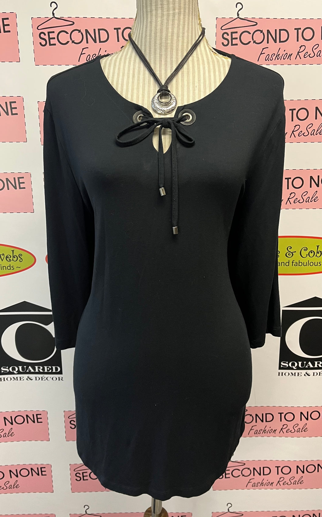 Olsen Tie Neck Tunic (Size L)