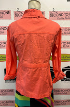 Load image into Gallery viewer, Cleo Coral Cotton Zip Jacket (Size S)

