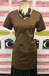 Copper Houndstooth Tunic (Size M)