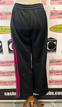 Load image into Gallery viewer, Adidas Black &amp; Pink Track Pants (Size M)
