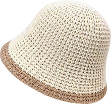 Load image into Gallery viewer, 2 Tone Crochet Summer Hat (3 Colours)
