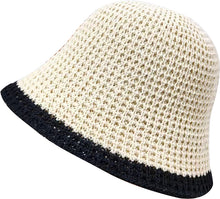 Cargar imagen en el visor de la galería, 2 Tone Crochet Summer Hat (3 Colours)
