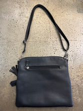 Load image into Gallery viewer, David Jones Sanna Black Leather Crossbody
