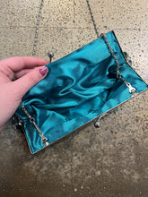 Load image into Gallery viewer, Green &amp; Silver Y2K Sequin Evening Bag
