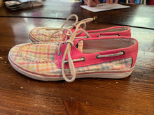 Load image into Gallery viewer, Sperry Sequin &amp; Plaid Top Sider Boat Shoes (Size 5)
