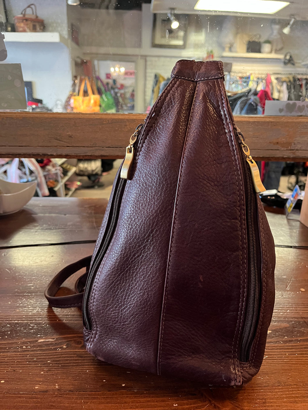 Vintage Unique Leather Backpack