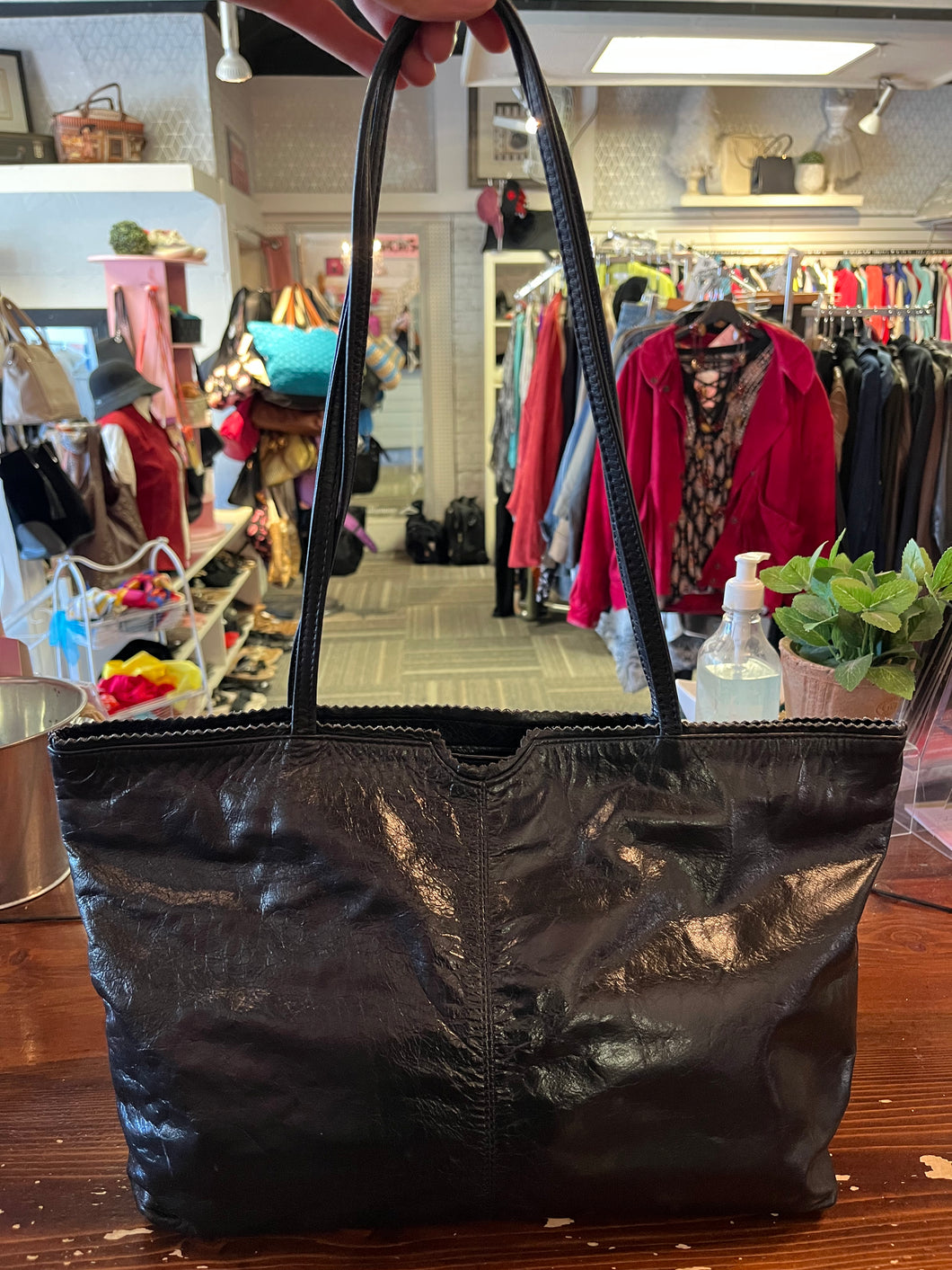 Latico Leather Navy Tote Bag