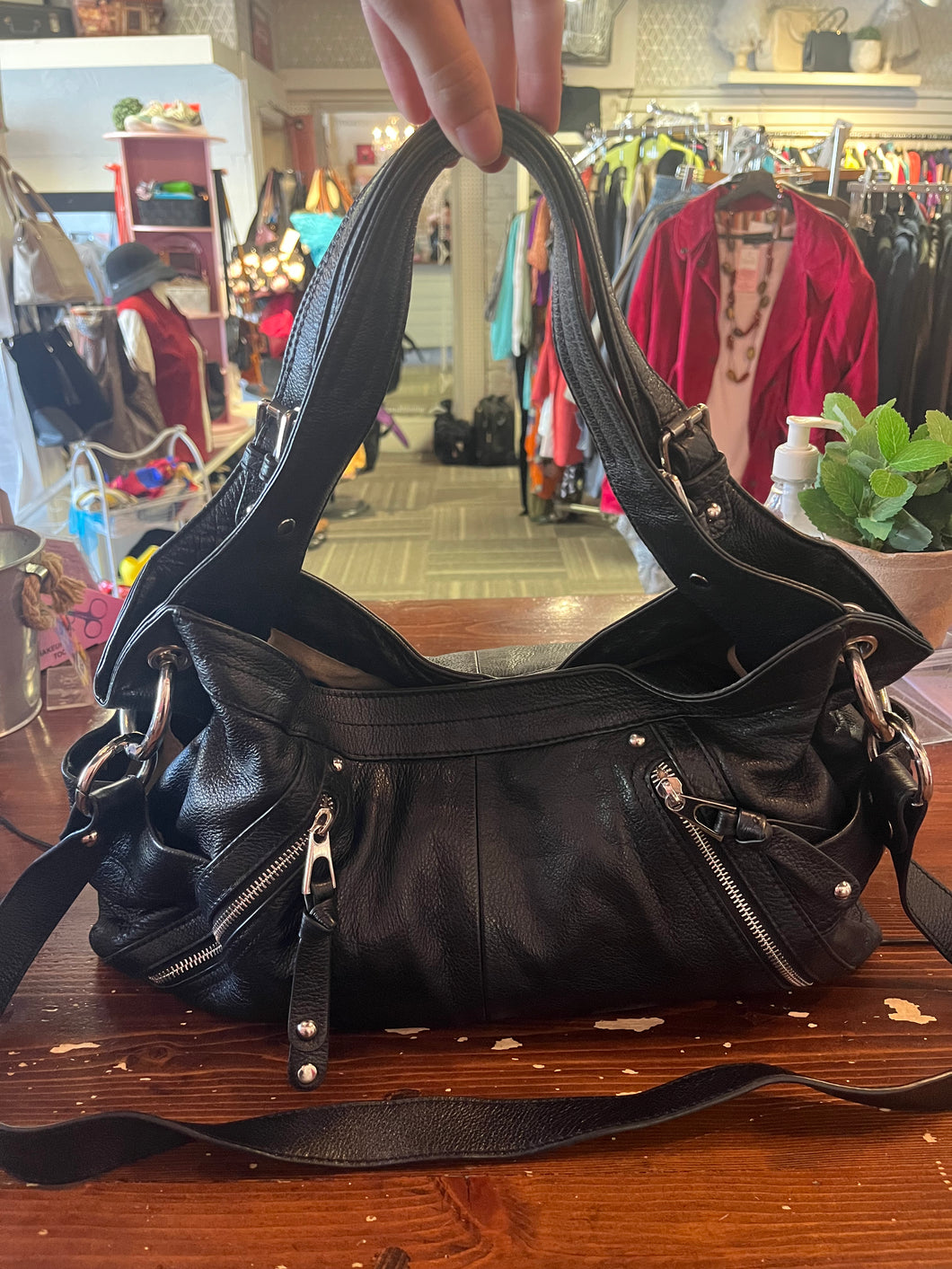 Oversized Black Shoulder Bag