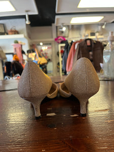 Nine West Gold Sparkly Heels with Box (Size 7.5)