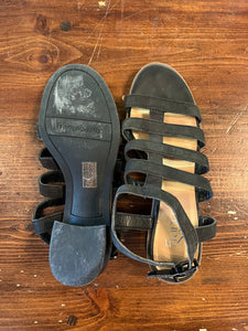Franco Sarto Leather Heeled Sandals (Size 6)