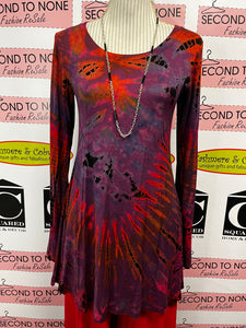 Groovy Tie Dye Tunic Top (Size S/M)
