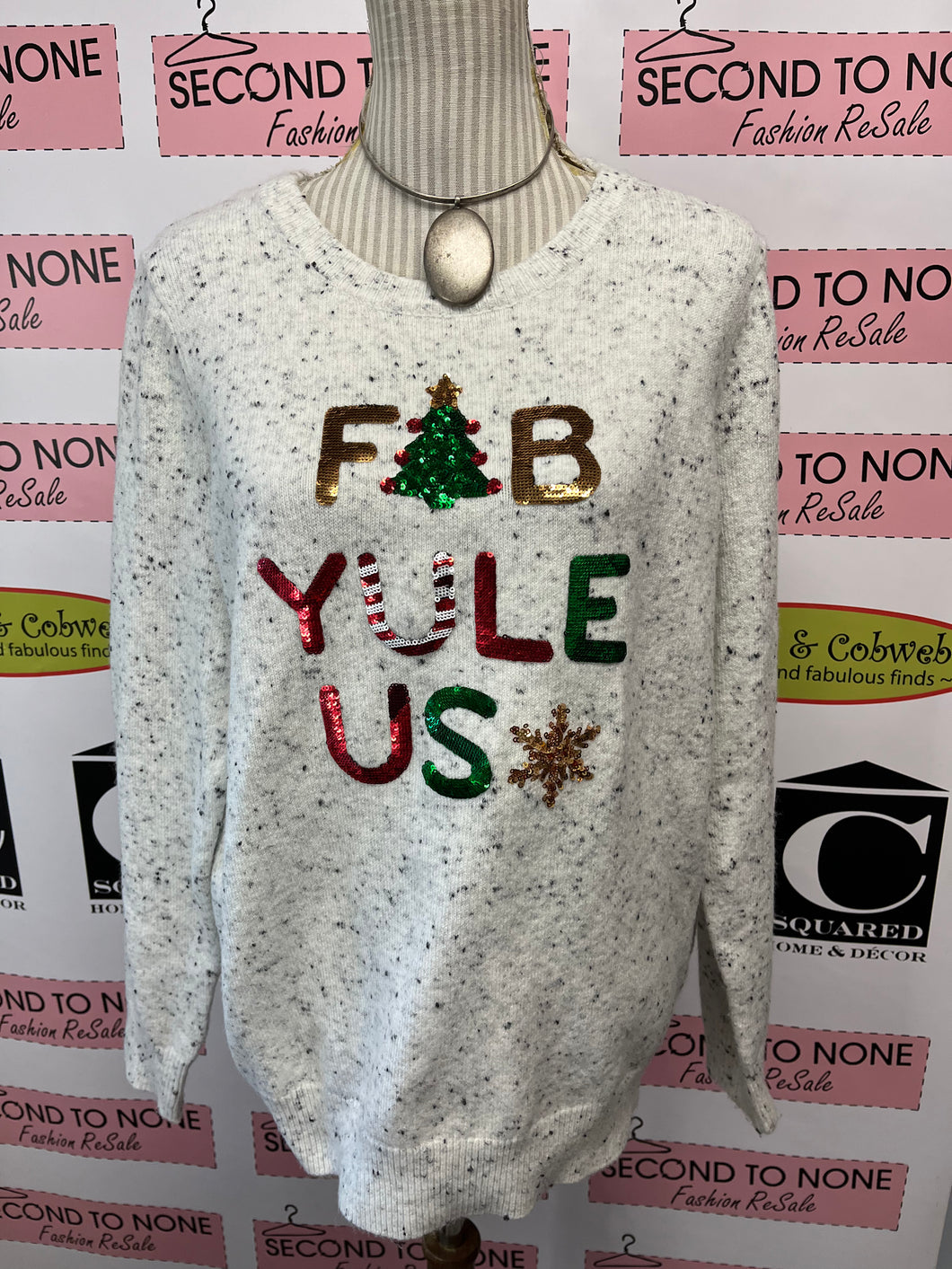 Fab-Yule-Us Holiday Sweater (Size L)
