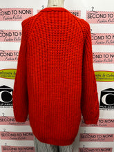 Charger l&#39;image dans la galerie, Marks &amp; Spencer Chunky Orange Cardigan (Size XL)
