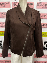 Charger l&#39;image dans la galerie, Chocolate Brown Asymmetrical Jacket (Size M)
