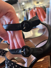 Load image into Gallery viewer, L.K. Bennet Black and Ivory Leather Heels (Size 9)
