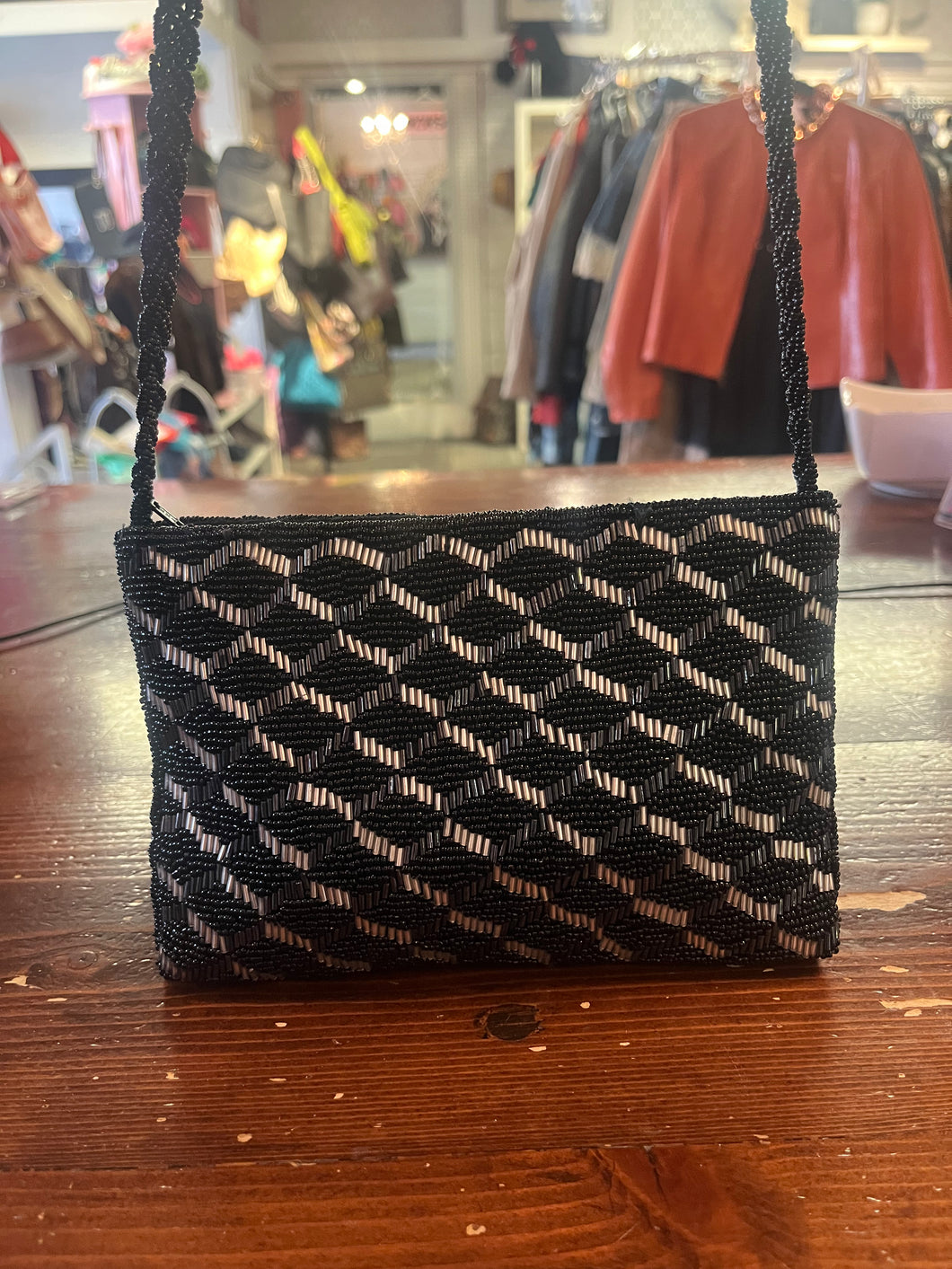 Vintage Beaded Shoulder Bag