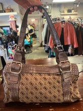 Load image into Gallery viewer, Vintage Monogram and Snakeskin Guess Purse
