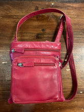 Load image into Gallery viewer, Red Leather Crossbody Purse
