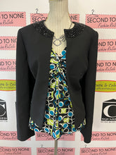 Cargar imagen en el visor de la galería, 2000s Printed V-Neck Blouse (Size L)
